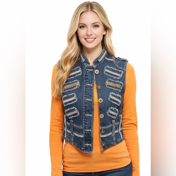 Ruff Hewn Jackets & Blazers - Ruff Hewn Jean vest